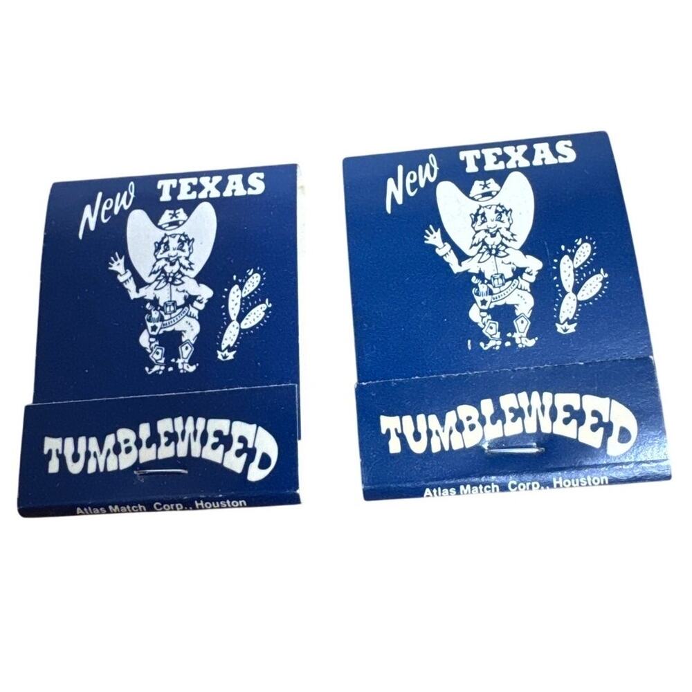 New Texas Tumbleweed Houston Clear Lake Humble Addison TX Matchbooks Unstruck